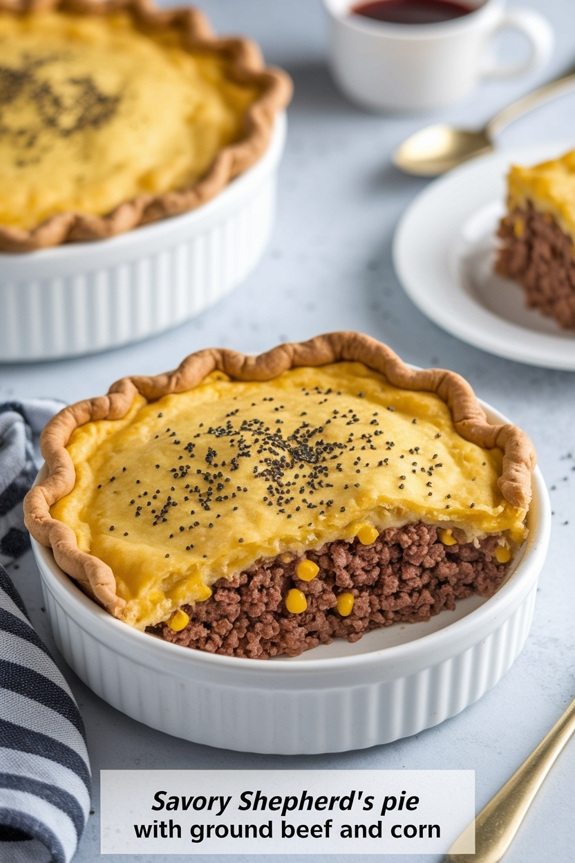 shepherd's pie with ground beef and corn