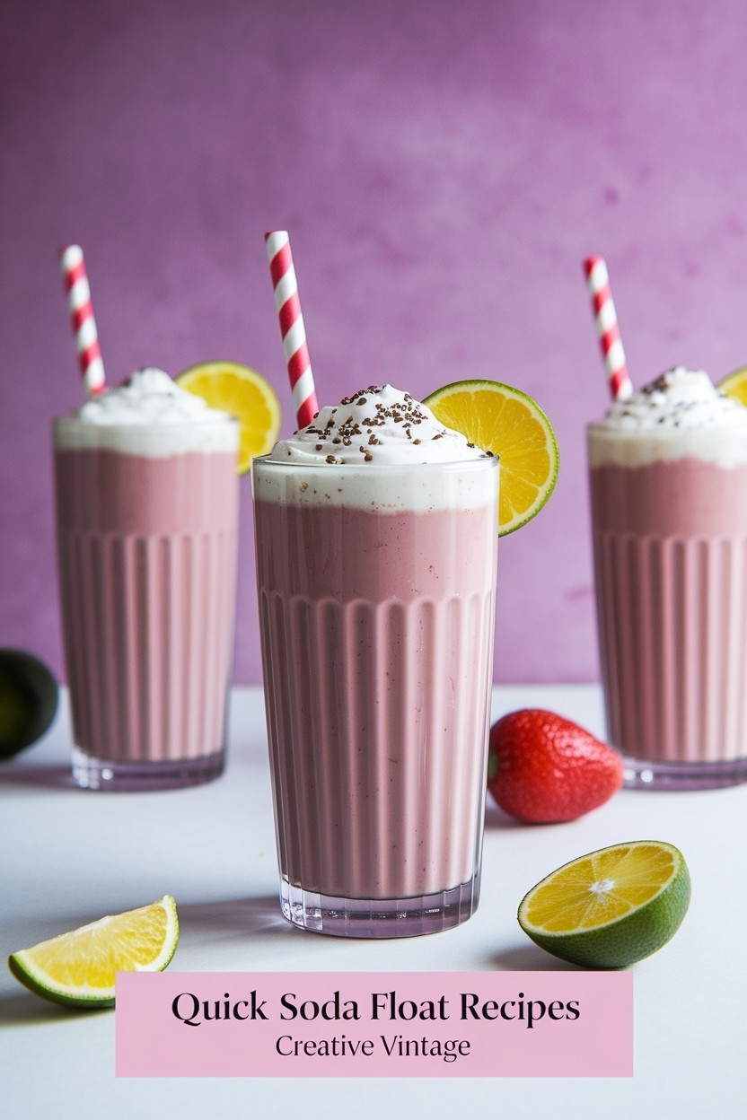 soda float recipes creative vintage