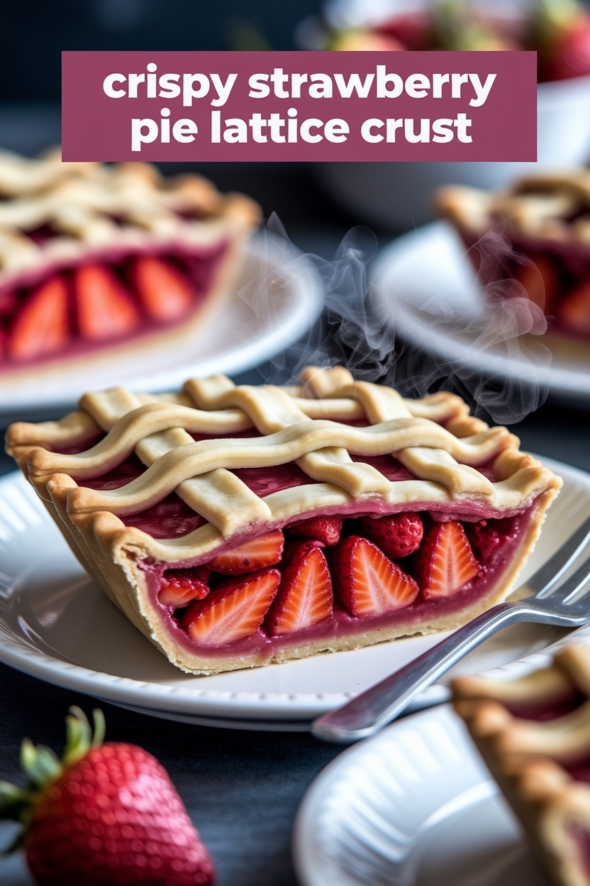 strawberry rhubarb pie lattice crust