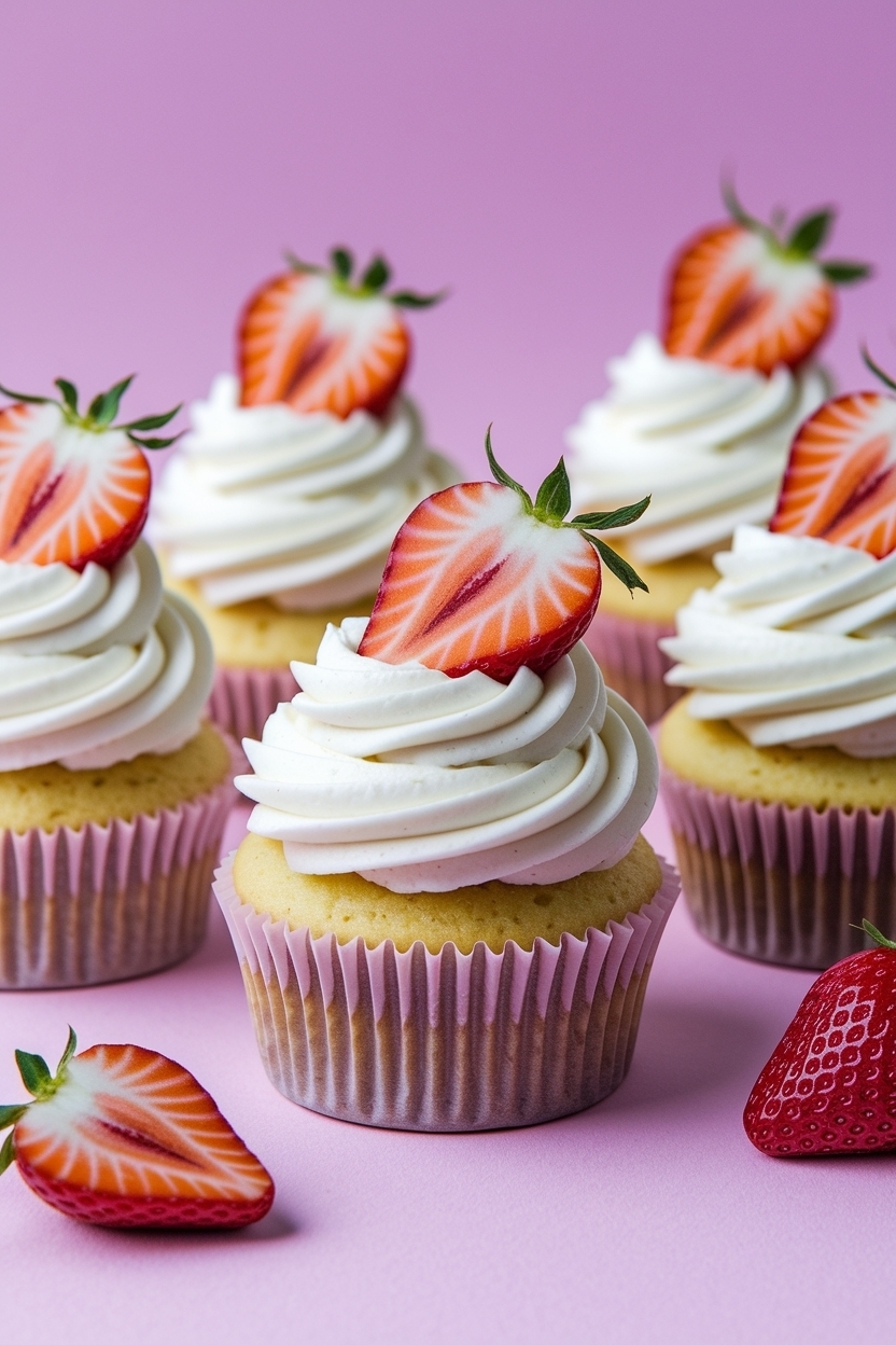 strawberry shortcake cupcakes valentine