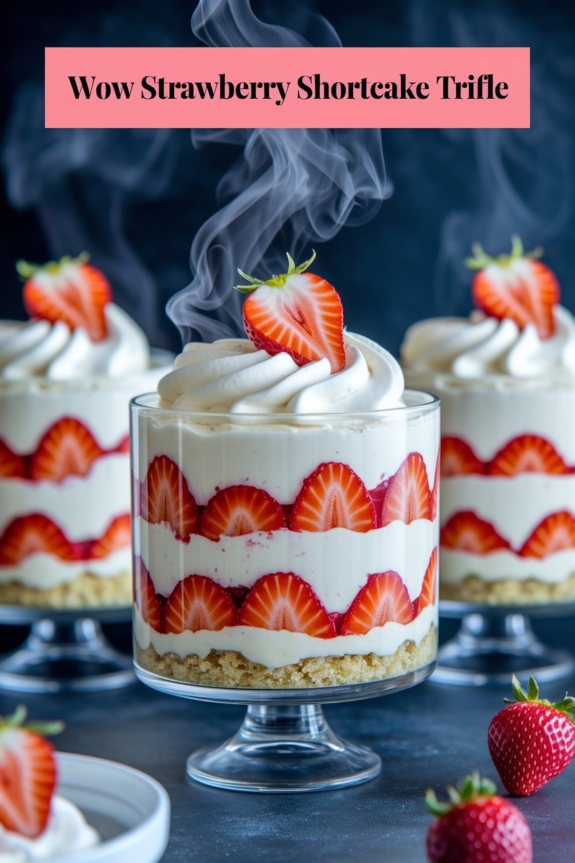 strawberry shortcake trifle
