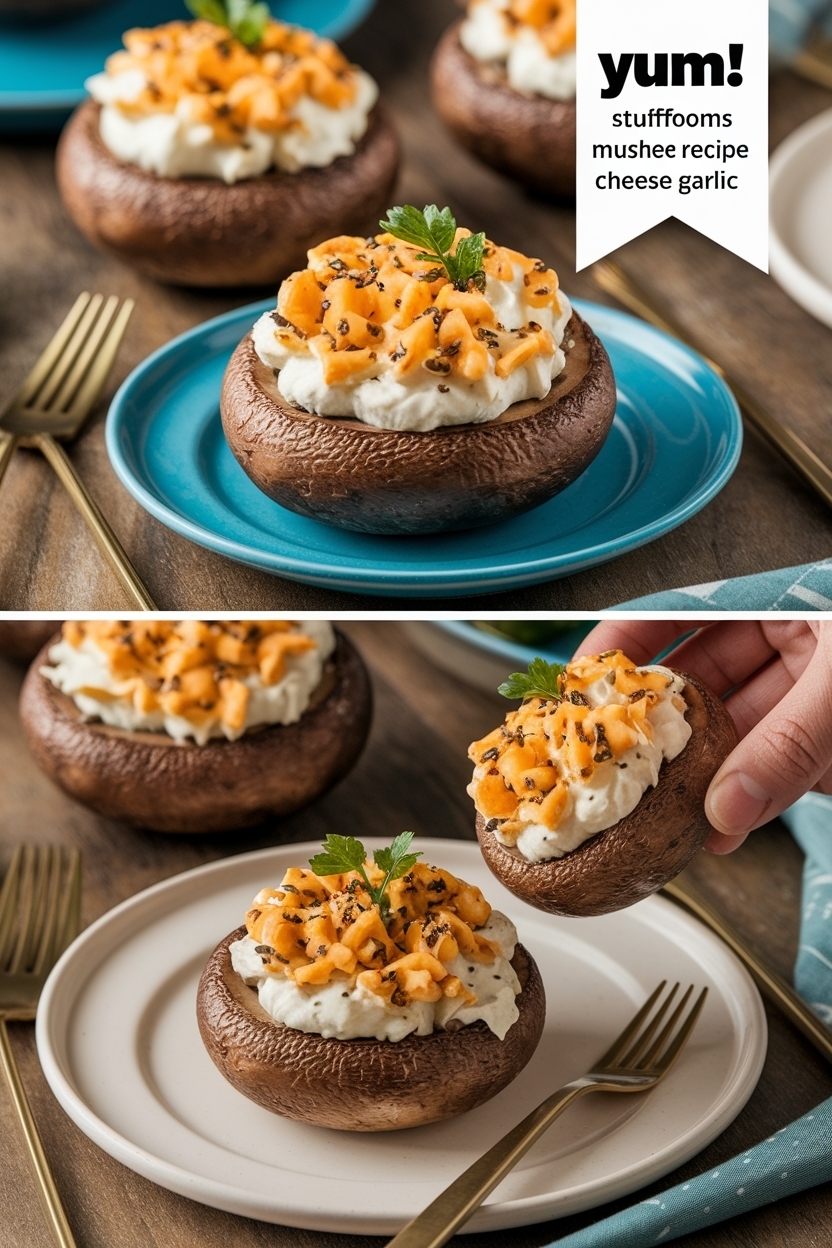 stuffed mushrooms recipe cream cheese garlic