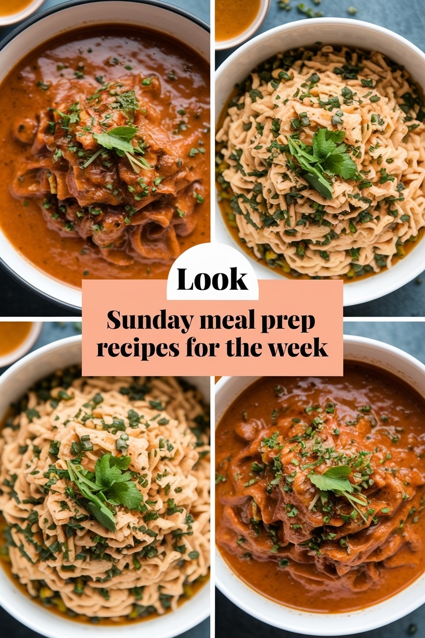 sunday meal prep recipes for the week