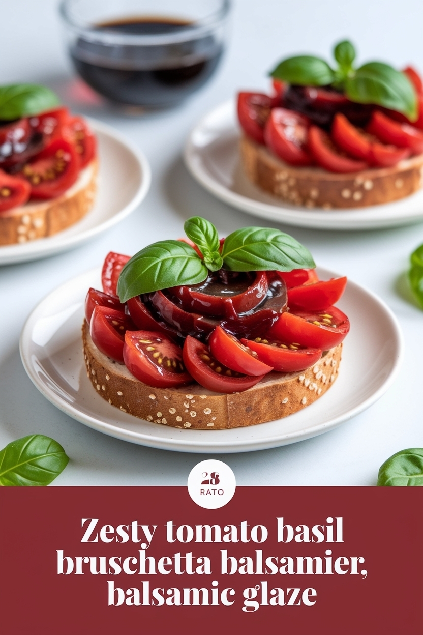 tomato basil bruschetta balsamic glaze