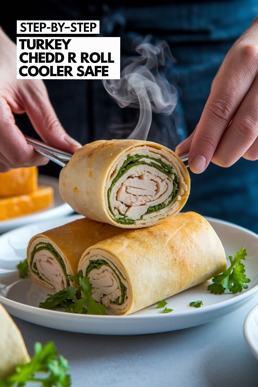 turkey cheddar roll ups cooler safe
