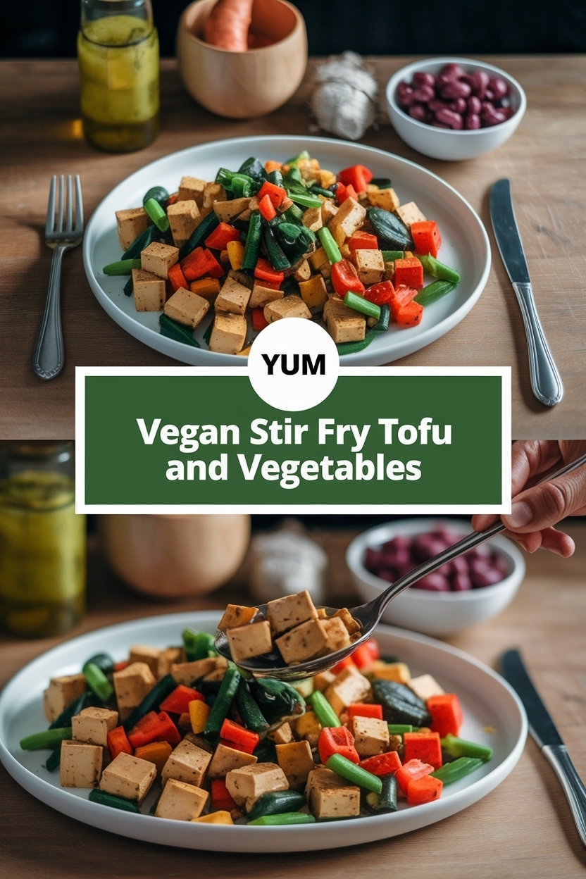 vegan stir fry tofu and vegetables