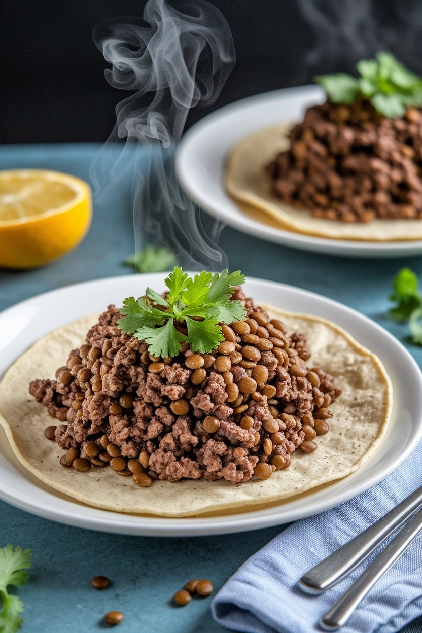 vegan taco meat recipe with lentils