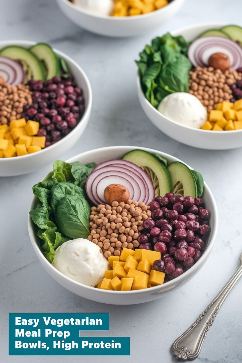 vegetarian meal prep bowls high protein