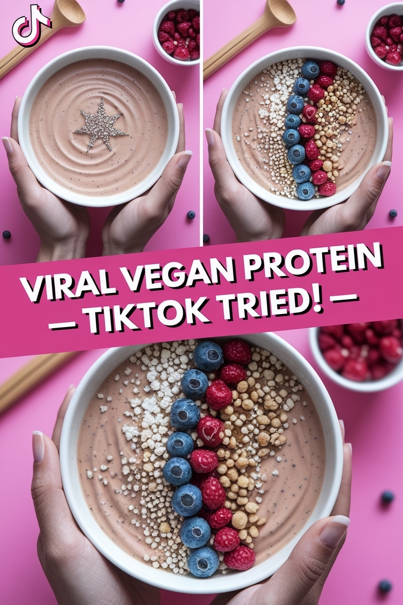## Discover Viral Vegan Recipes: TikTok Collage Inspiration!