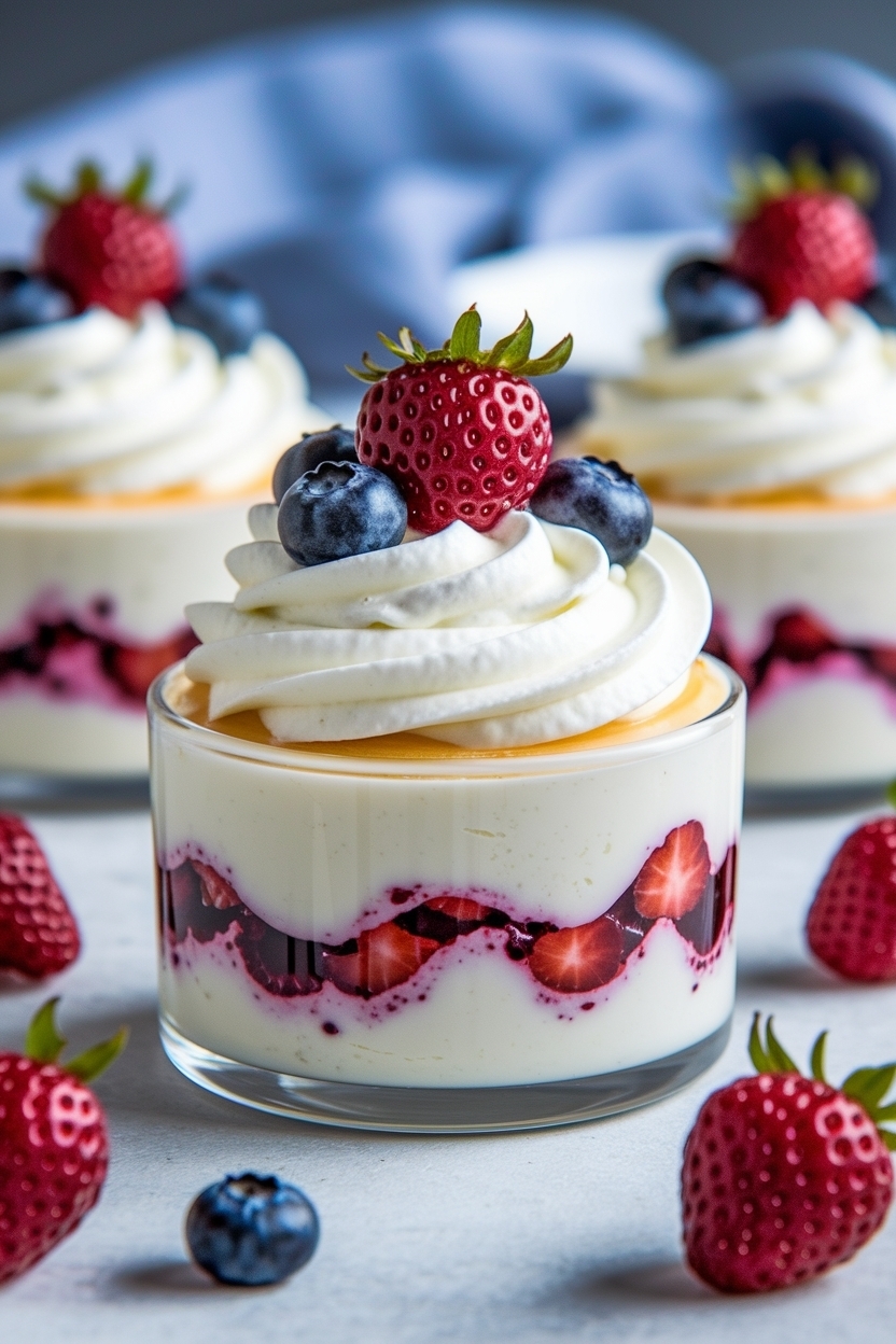 whipped greek yogurt dessert honey berries